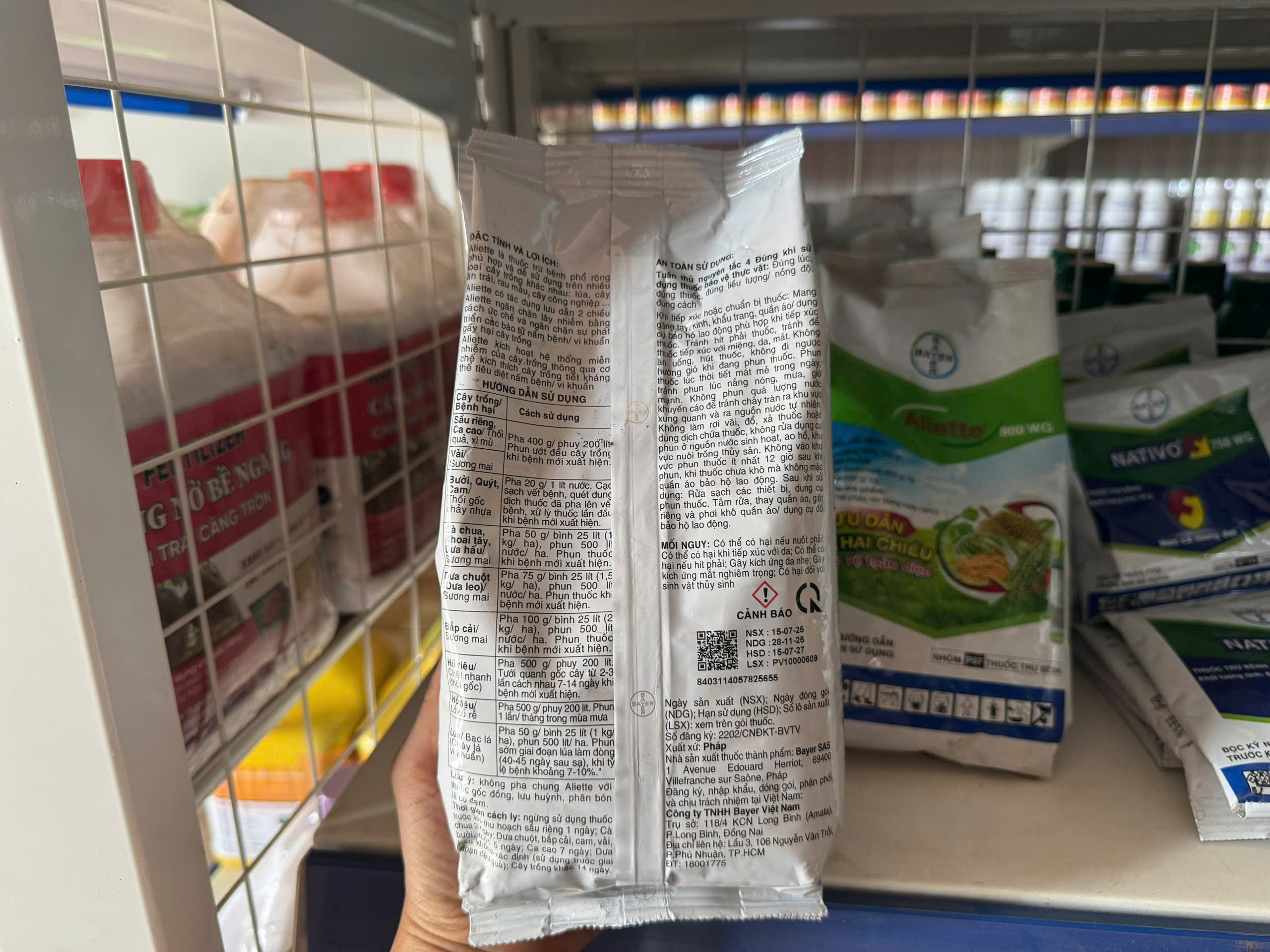 Thuốc trừ bệnh Aliette 800WG 500g